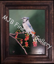 Load image into Gallery viewer, &quot;Blue Bird Beauty&quot;, Original Oil Painting, Framed