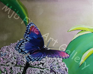 "My First Butterfly" Unframed Print