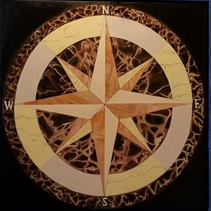 "Nautical Compass" Commission Work Large Painting "SOLD"