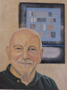 "Mr. Johns" Oil on Canvas, Mr. Johns was my high school art teacher. "SOLD"