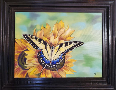 Eastern (Tiger) Swallowtail Butterfly on Sunflowers